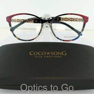 COCO SONG CV 235 (C:2) BLACK / LIPSTICK RED  53-16-135 EYEGLASS FRAMES